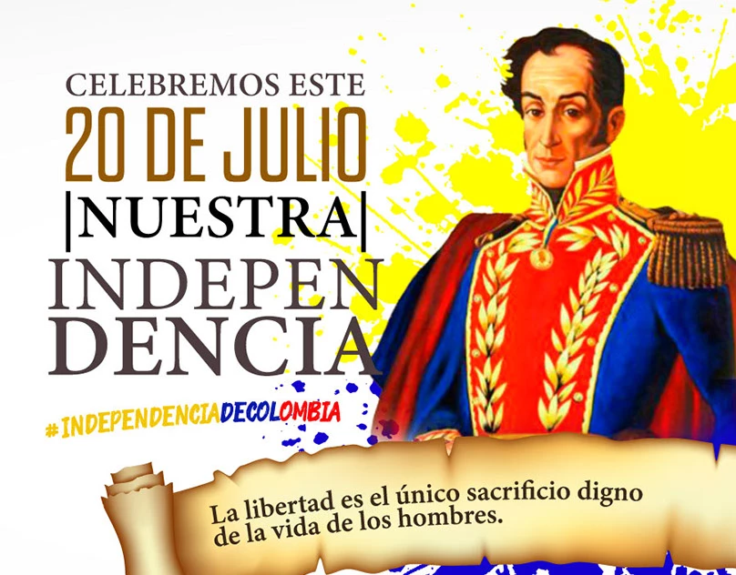 Diseño conmemorativo del 20 de Julio
